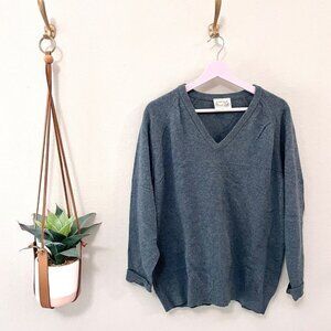 Lambs Wool The Edinburgh Woollen Mill Blue Sweater Size 44